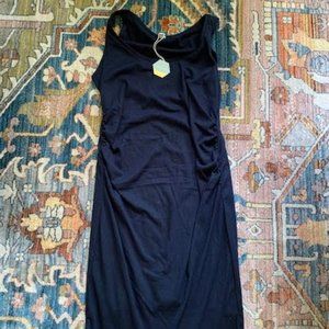 Brand New Navy Pinkblush Ribbed Maternity Dress